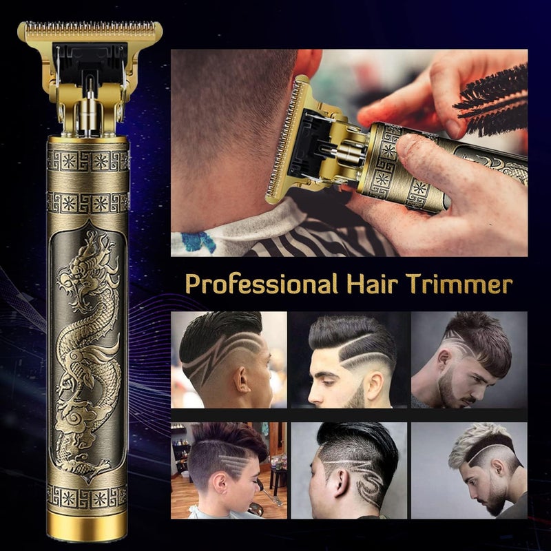 PXLISIE Professional Cordless Hair Trimmer, T-Blade Clippers for Men, Zero Gapped Rechargeable Beard Trimmer, Hair Cutting Kit With Guide Combs, Ear Spoon Tool Set - Image 2